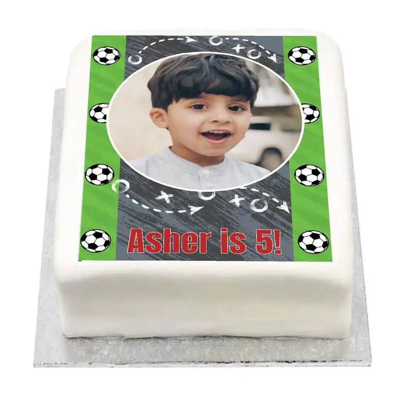 Personalised Photo Cake - Kicker Party Yes Personalised Cake