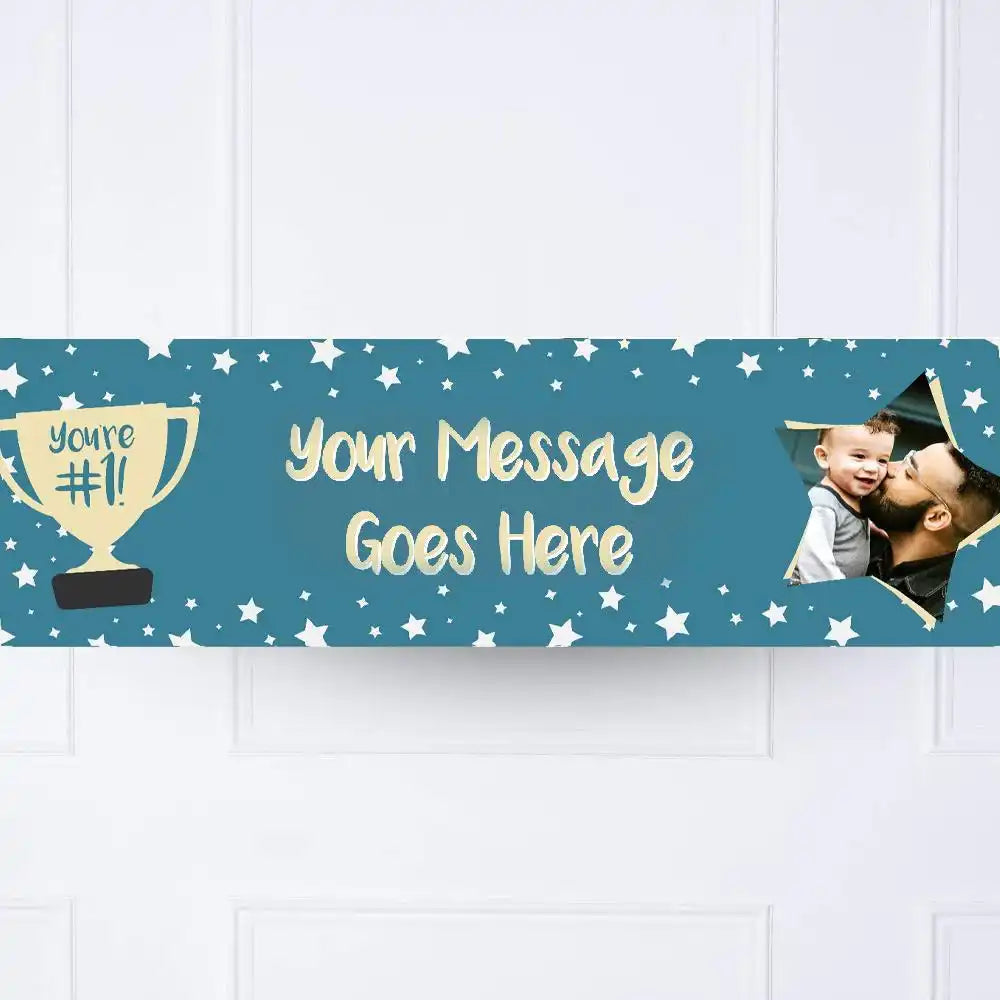 You're #1 Personalised Party Banner Personalised Banners - Party Pieces