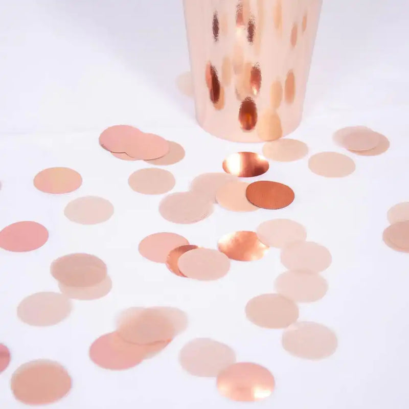 Rose Gold Disc Confetti 15g Party Pieces
