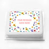 Personalised Photo Cake - Fancy Floral Personalised Cake