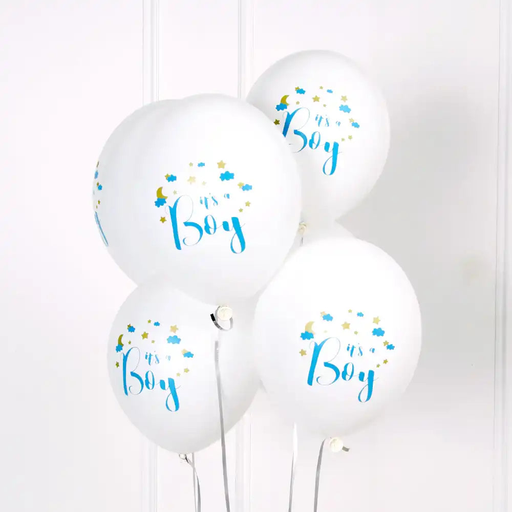 'It's a Boy' Latex Balloons (x6) Baby Shower