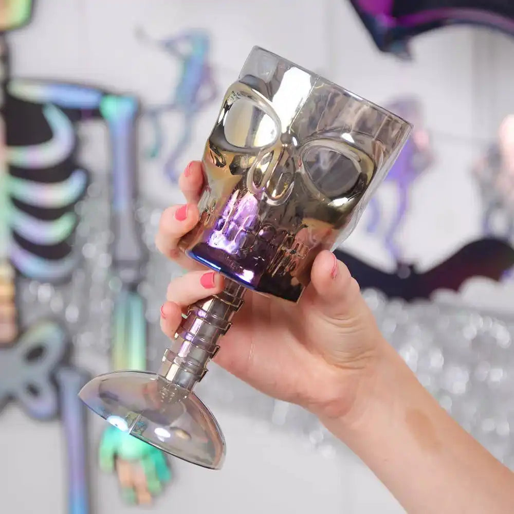 Iridescent Skull Goblet Halloween 2024