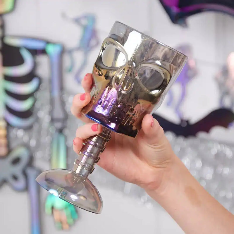 Iridescent Skull Goblet Halloween 2024