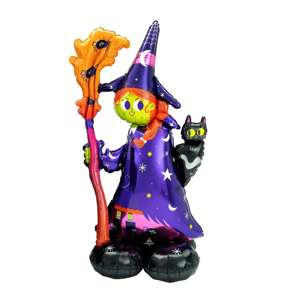 AirLoonz Scary Witch Standing Balloon Halloween 2024