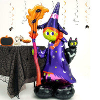 AirLoonz Scary Witch Standing Balloon Halloween 2024