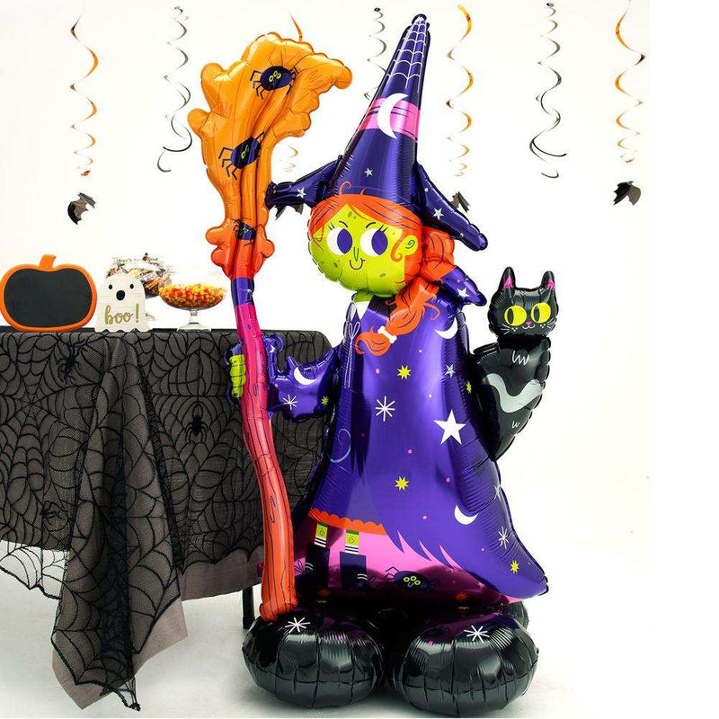 AirLoonz Scary Witch Standing Balloon Halloween 2024
