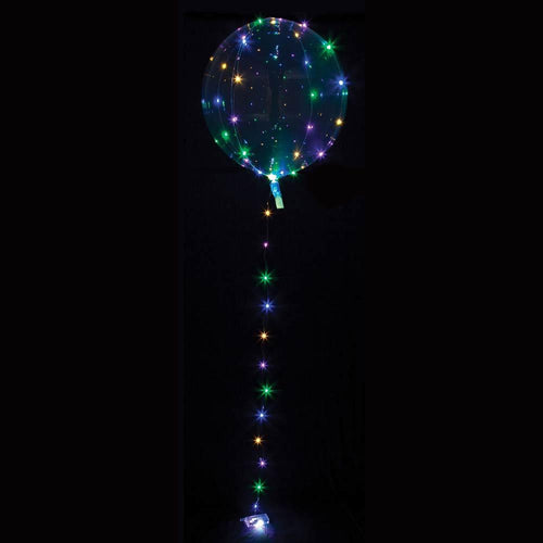 Jumbo Crystal Clear LED Balloon Multi
