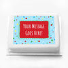 Personalised Photo Cake - Spots & Stars Message Only Personalised Cake
