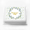 Personalised Photo Cake - Botanical Leaf Personalised Cake