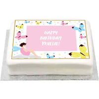 Personalised Photo Cake - Fairies No Personalised Cake