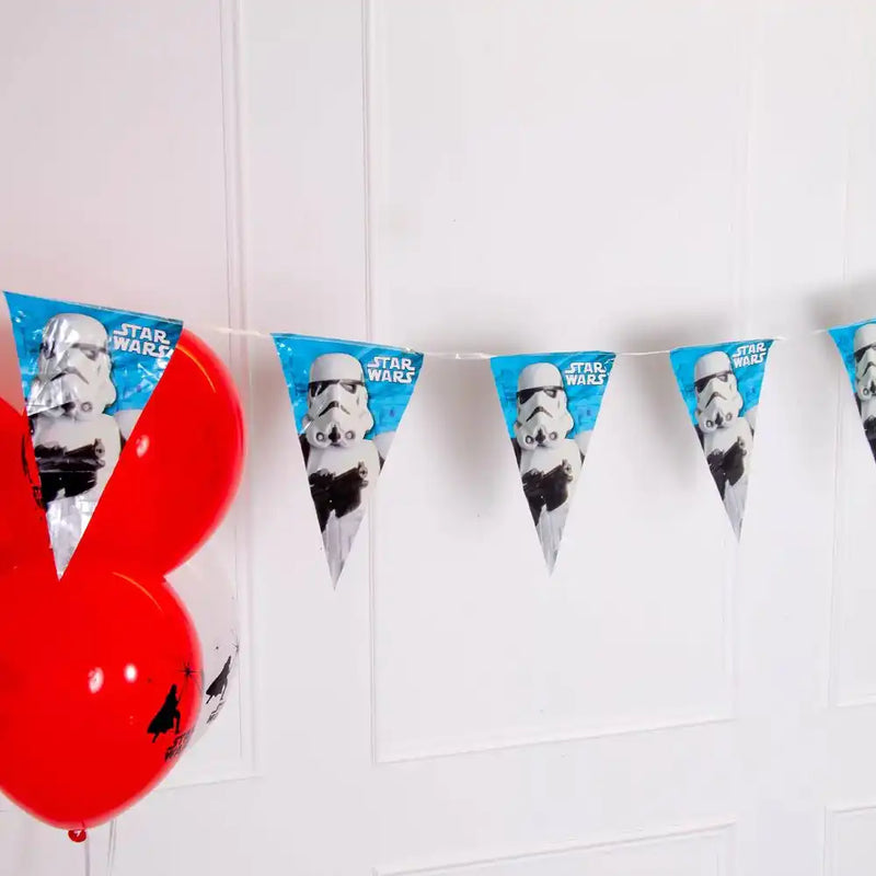Star Wars Party Triangle Flag Banner Kids Party