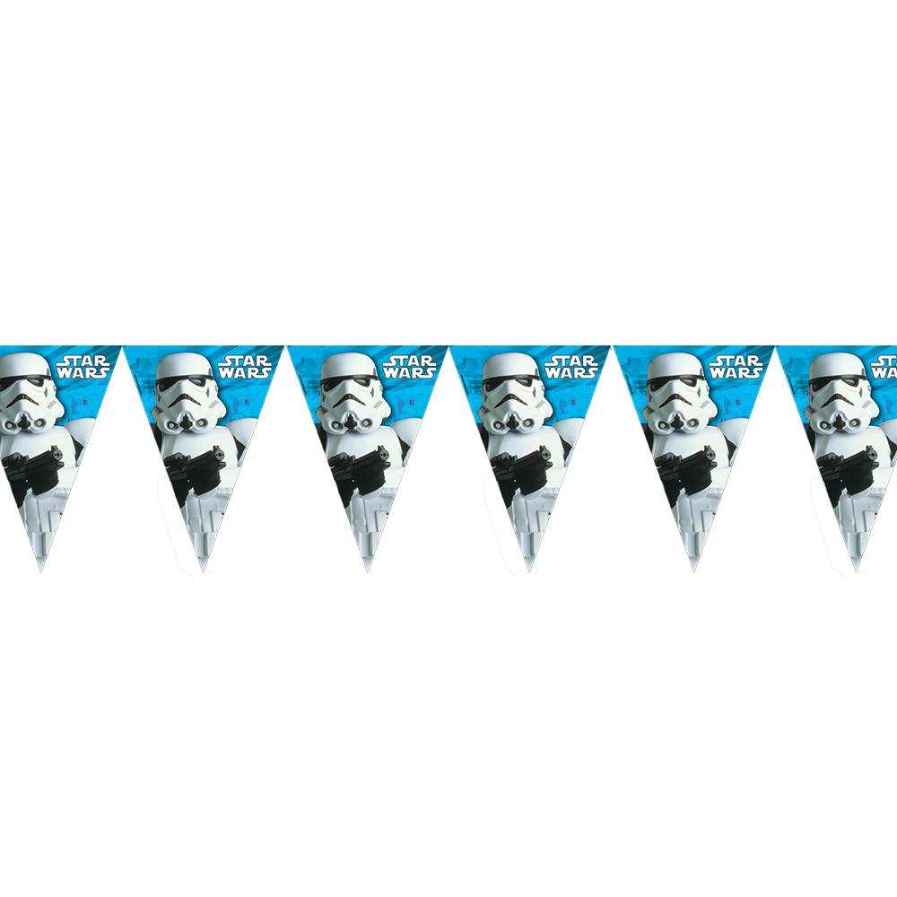 Star Wars Party Triangle Flag Banner Kids Party