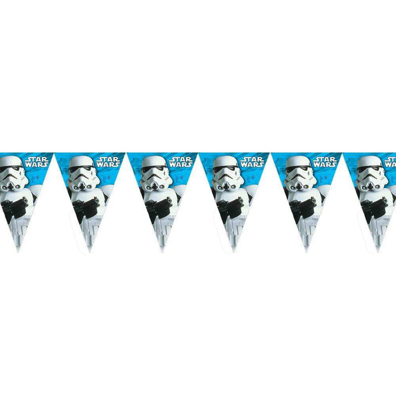 Star Wars Party Triangle Flag Banner Kids Party
