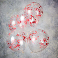 Blood Print Halloween Party Balloons (x5) Halloween 2024
