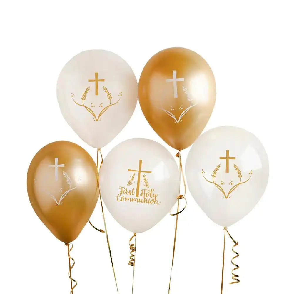 Communion Latex Balloons (x5) First Communion