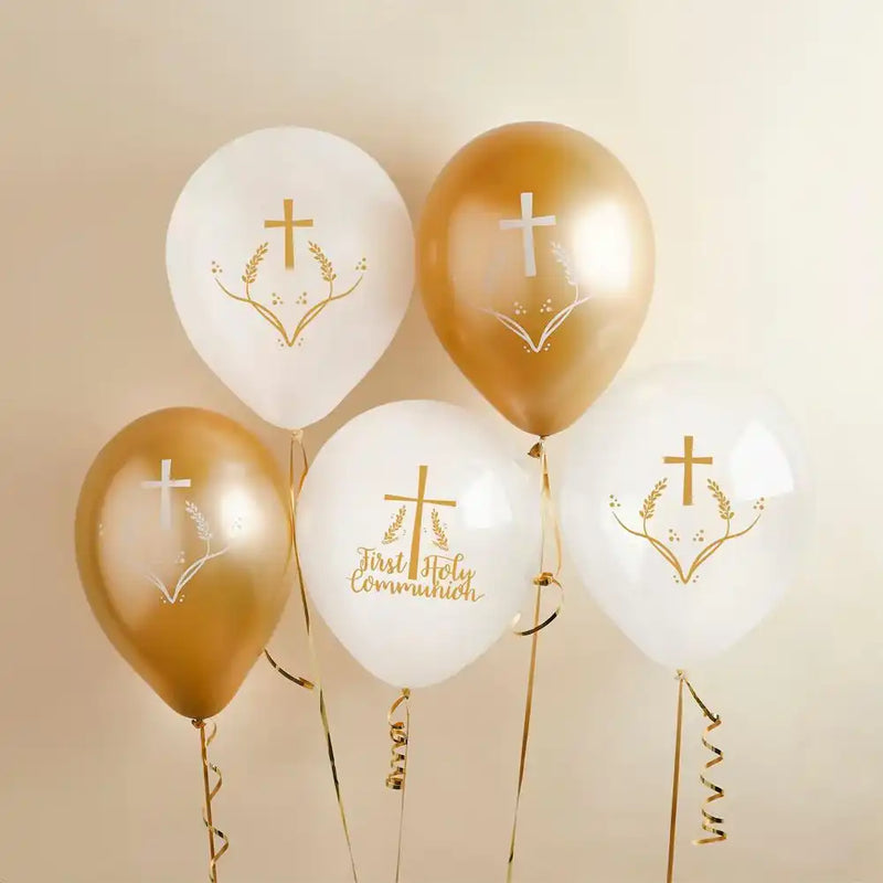 Communion Latex Balloons (x5) First Communion