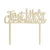 Gold Acrylic 'First Holy Communion' Cake Topper First Communion