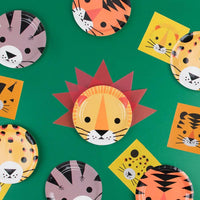 Mini Jungle Cats Paper Plates (x8) Animal & Jungle