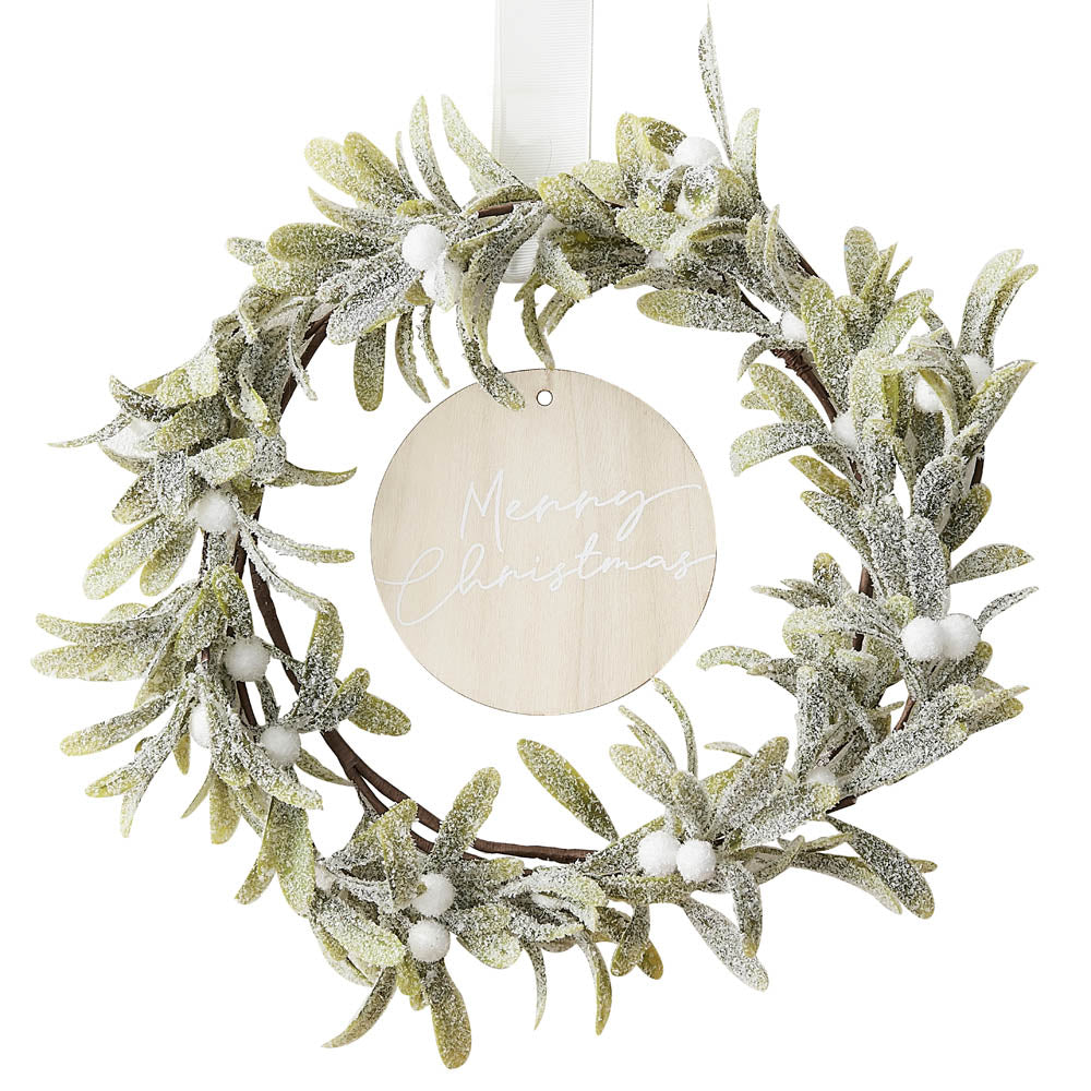 Mistletoe Merry Christmas Door Wreath Christmas 2024