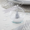 Silver Tree Snow Globe Place Cards (x4) Christmas