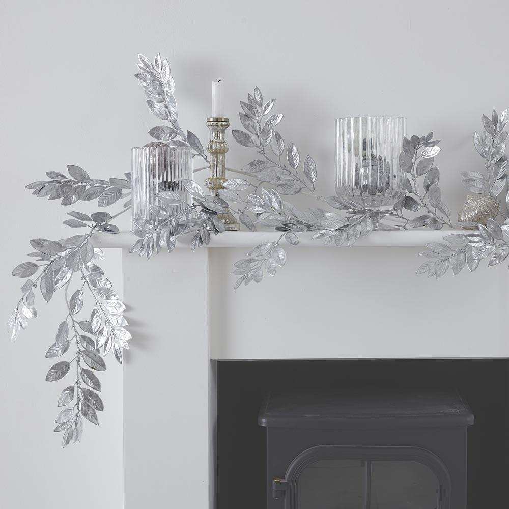 Silver Foliage Christmas Garland Christmas 2024