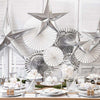 Decorative Rosettes Silver (x3) General Party