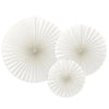 Decorative Rosettes White (x3) General Party