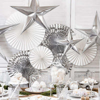 Decorative Rosettes White (x3) General Party