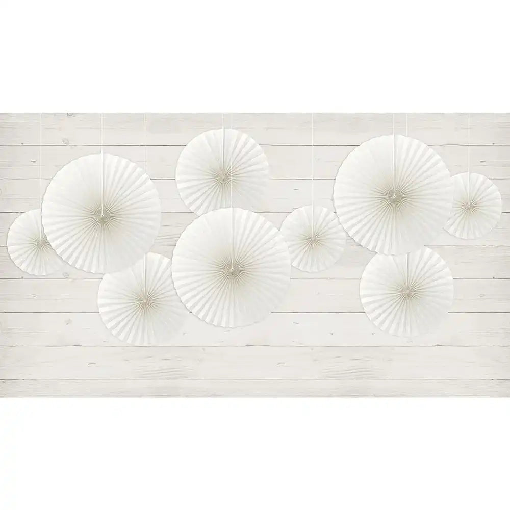 Decorative Rosettes White (x3) General Party