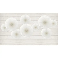Decorative Rosettes White (x3) General Party
