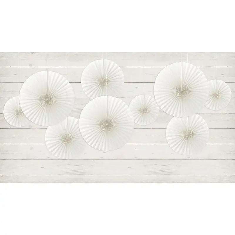 Decorative Rosettes White (x3) General Party