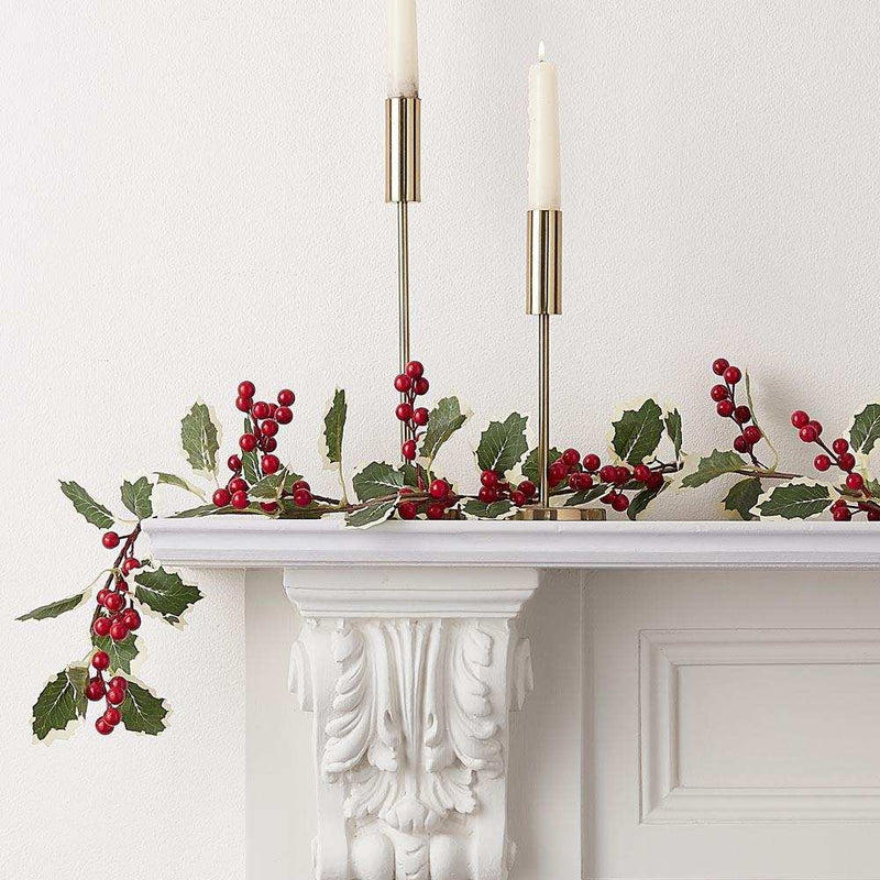 Holly and Berries Foliage Garland (1.8m) Christmas 2023