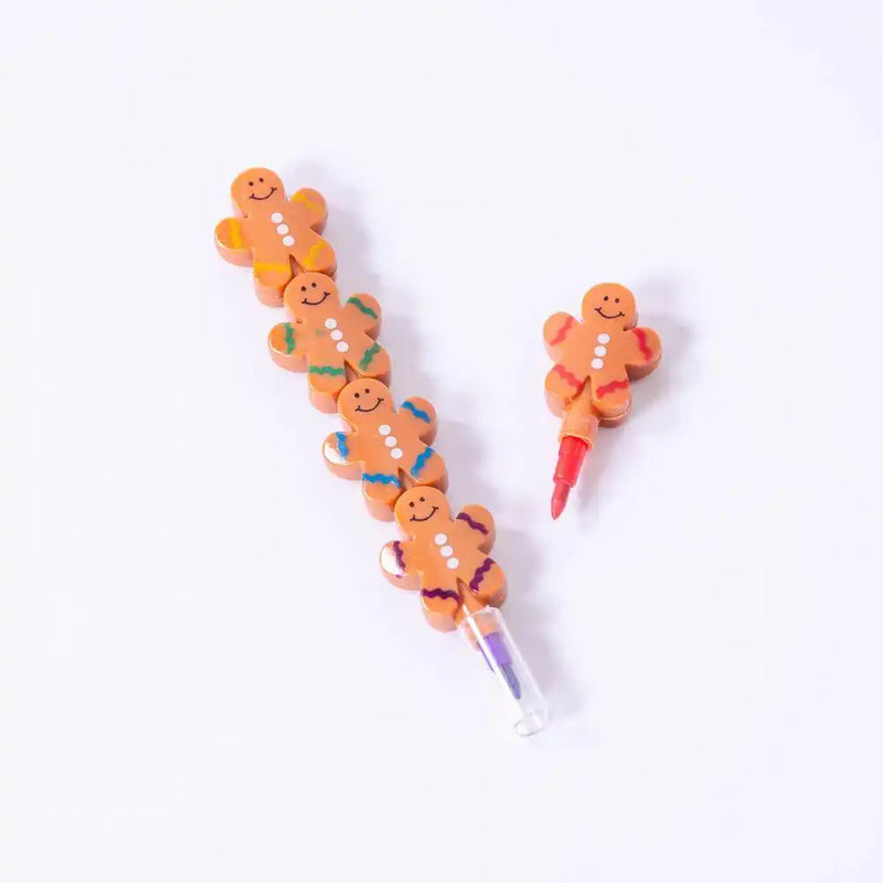 Gingerbread Man Stack-A-Crayon (x3) Christmas 2023