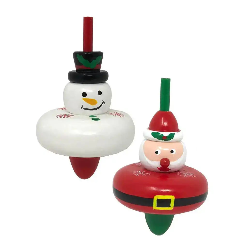 Wooden Christmas Spin Top Christmas 2024