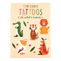 Colourful Creatures Temporary Tattoos Kids Party