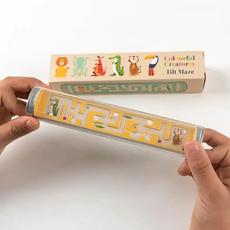 Colourful Creatures Tilt Maze Tube Kids Party
