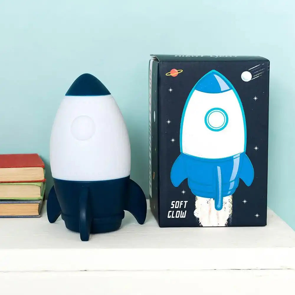Space Age Rocket Night Light Space