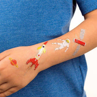 Space Age Temporary Tattoos Kids Party