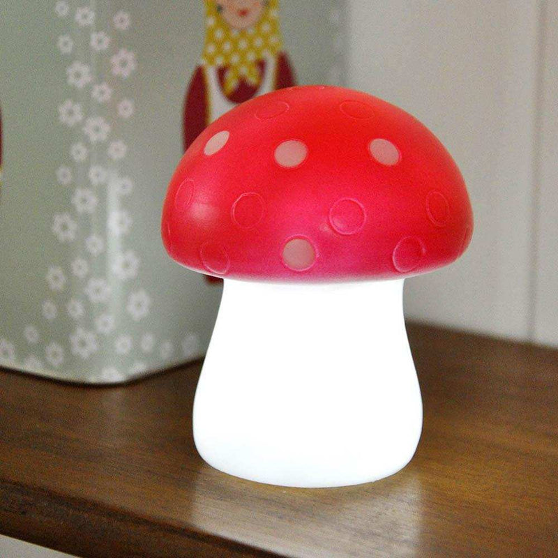 Red Toadstool LED Nightlight Kids Party