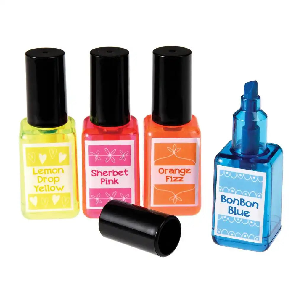 Spotty Nail Varnish Highlighters Kids Party