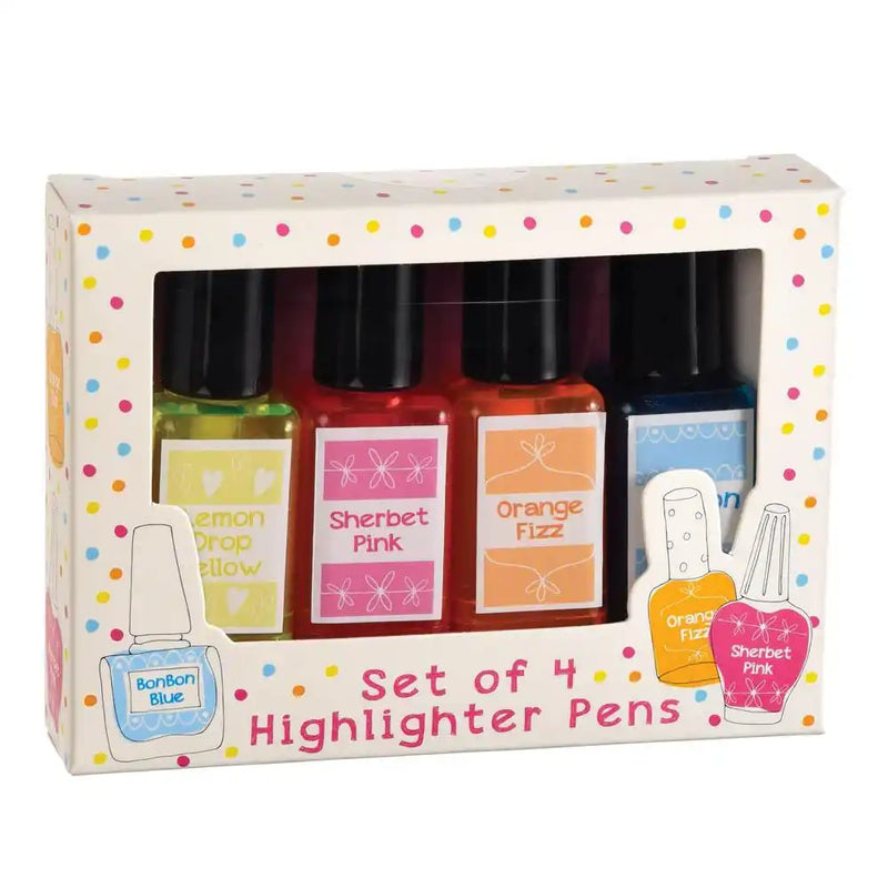 Spotty Nail Varnish Highlighters Kids Party