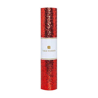 Red Glitter Table Runner (1.8m) Christmas