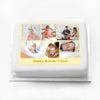 Personalised Multi Photo Cake - Gold Personalised Cake