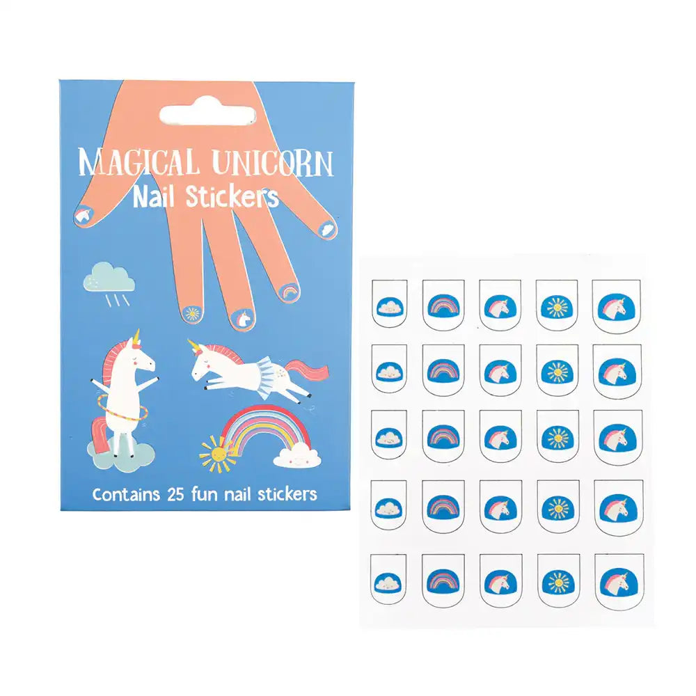 Magical Unicorn Nail Stickers Kids Party