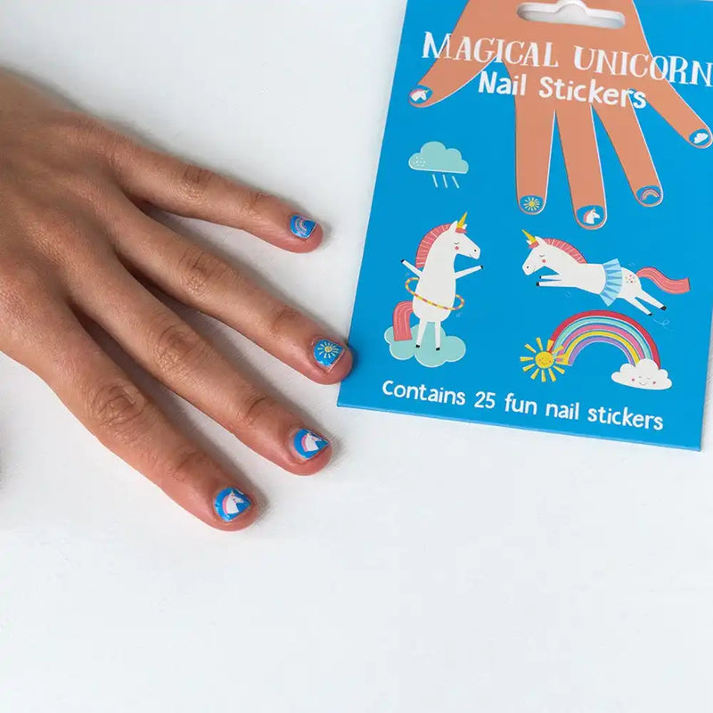 Magical Unicorn Nail Stickers Kids Party