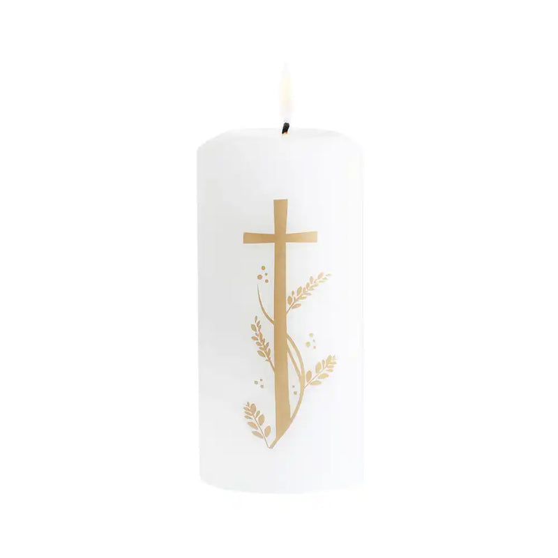Communion Candle With Cross First Communion