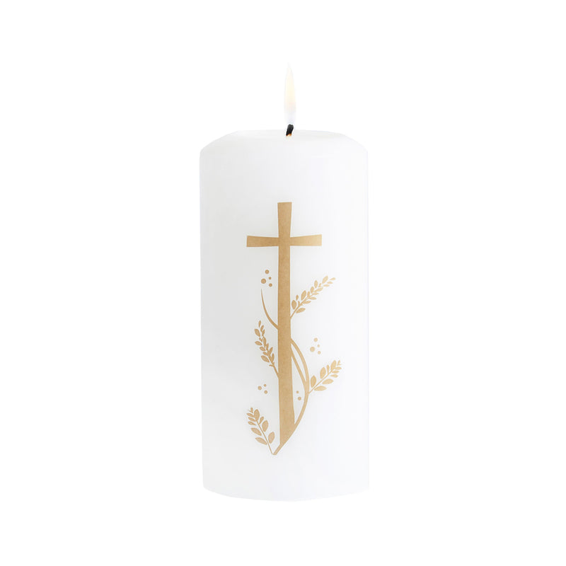 Communion Candle With Cross