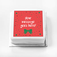 Personalised Gift Cake - Festive Christmas No Personalised Gift Cake