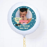 Personalised Photo Balloon - You’re Number 1: Blue Single Photo None Personalised Balloons
