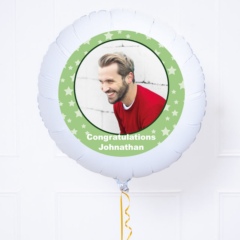 Personalised Photo Balloon – Green Star